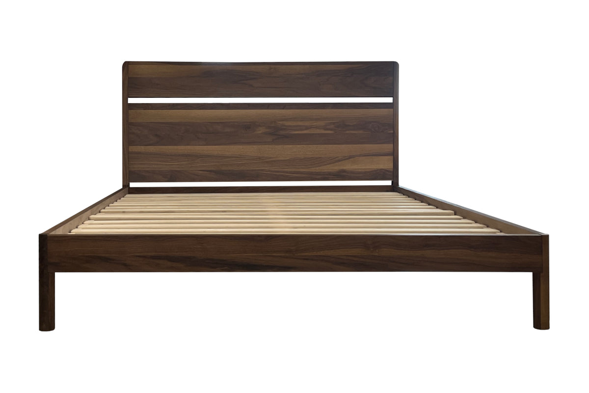 Nueva Queen Bed - Smoked Walnut