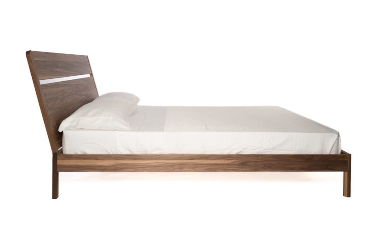 Nueva Queen Bed - Smoked Walnut