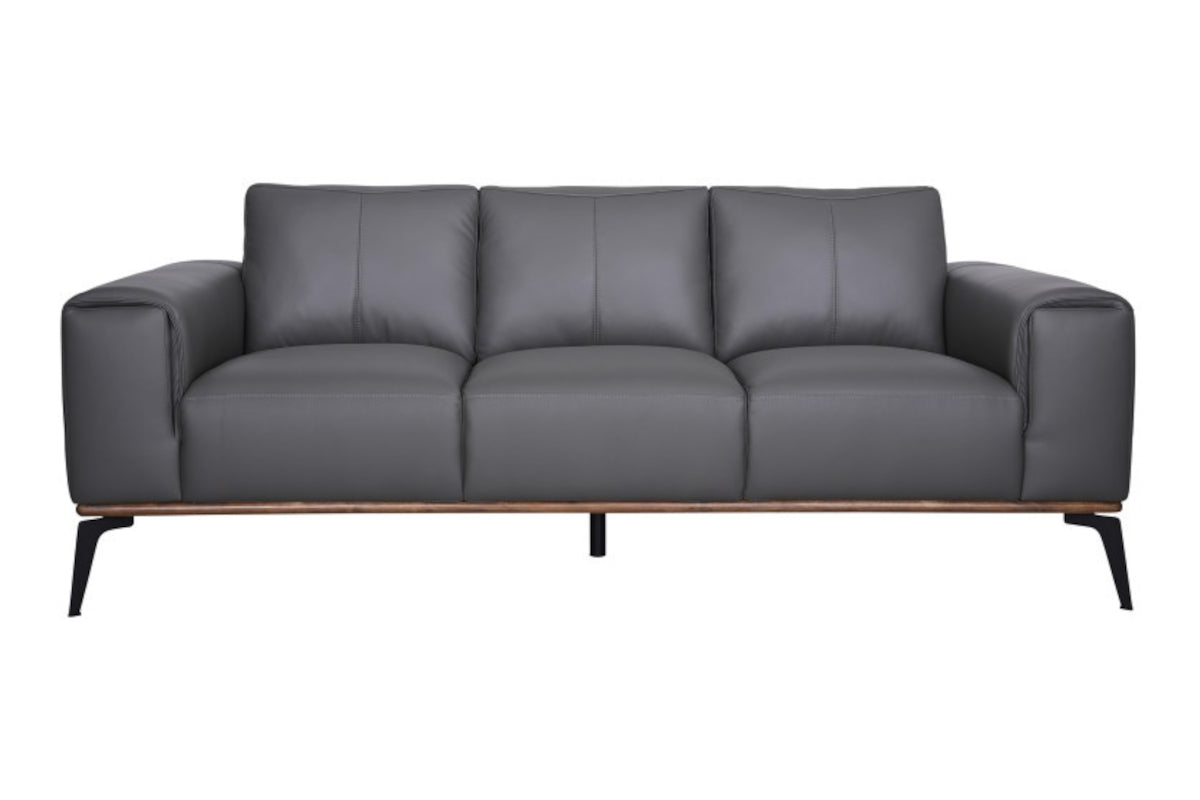 Contempo leather outlet sofa