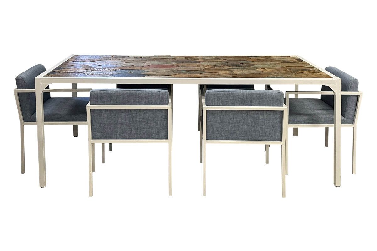 Reclaimed Wood Dining Table & 6 Chairs