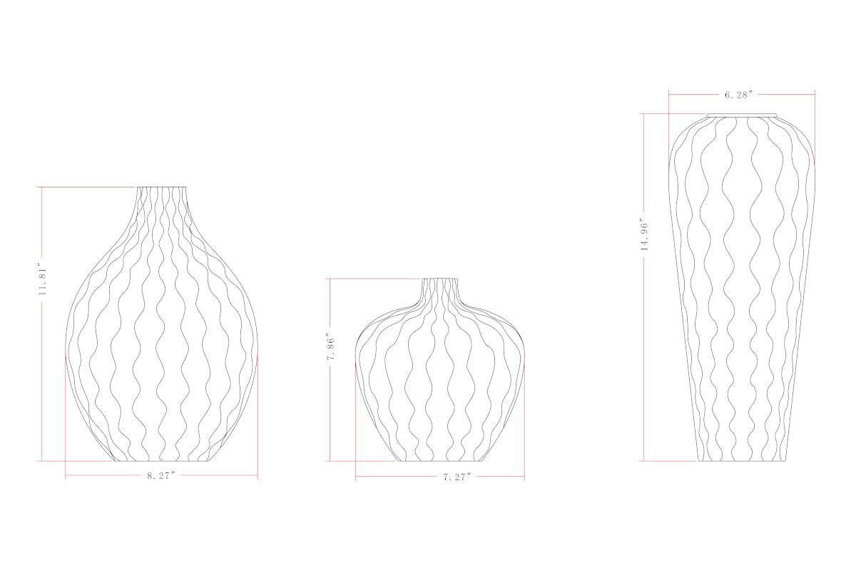 Rockwell Ceramic Vase Set (3 pcs.)
