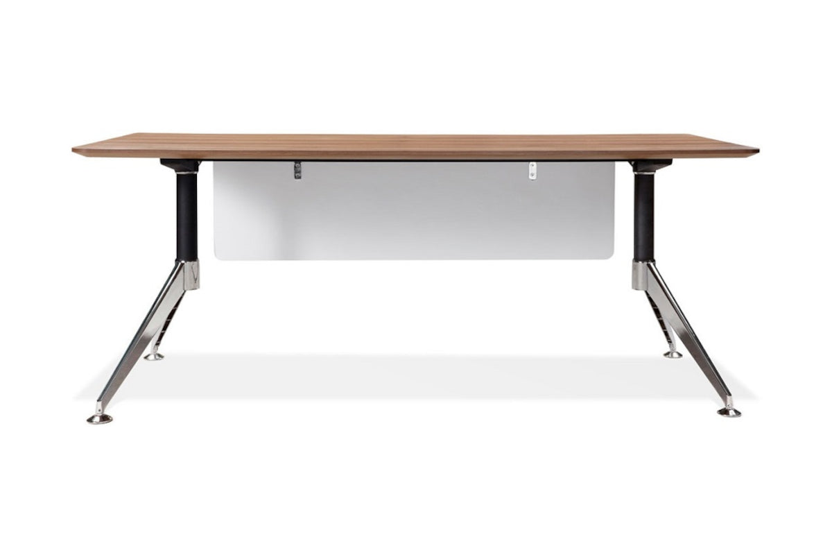 300 Series Walnut Desk with Return Desk