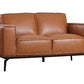 Carina Leather Love Seat