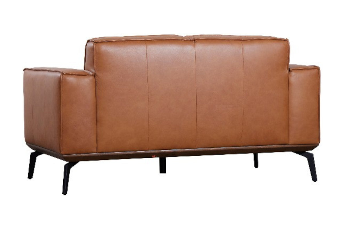 Carina Leather Love Seat