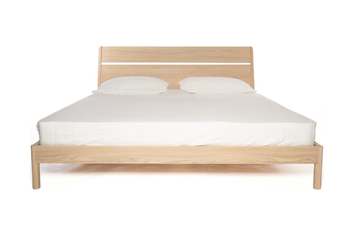 Nueva King Bed - White Oak