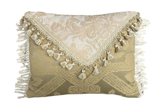Gold & Ivory Accent Pillow