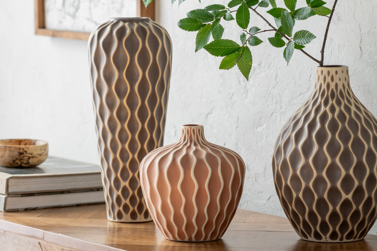 Waves Ceramic Vase Set (3 pcs.)