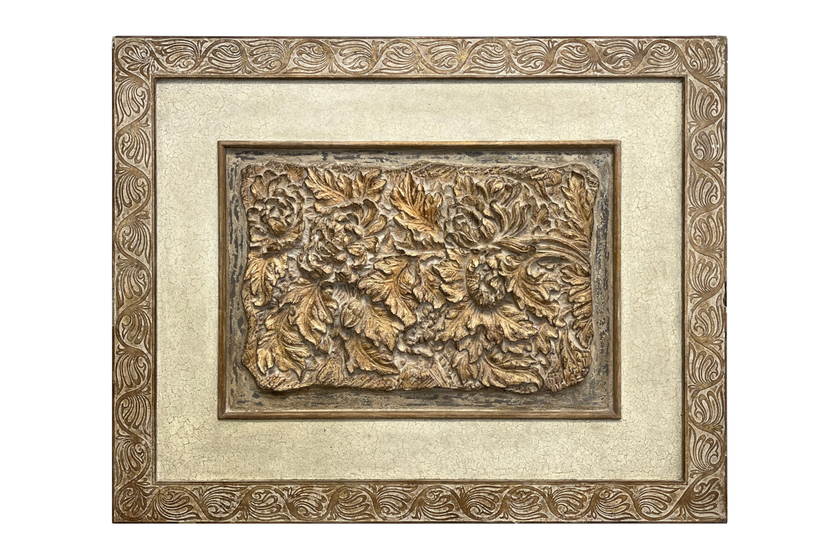 Carved Flowers Wall Sculpture – Contempo Furniture