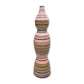 Stripes Glazed Teracotta Vase