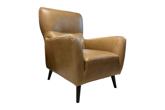 Leather Club Chair - Caramel