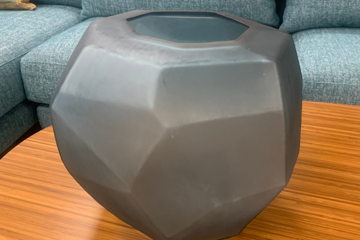 Cubist Glass Vase