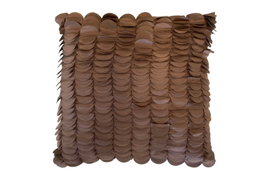 Brown Fishscale Accent Pillow