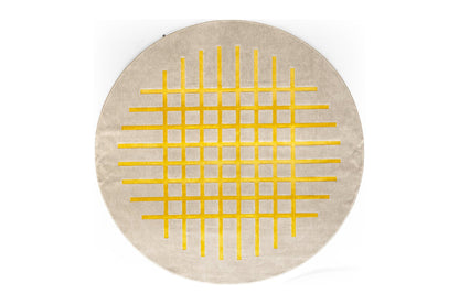 Cek Round Woven Rug